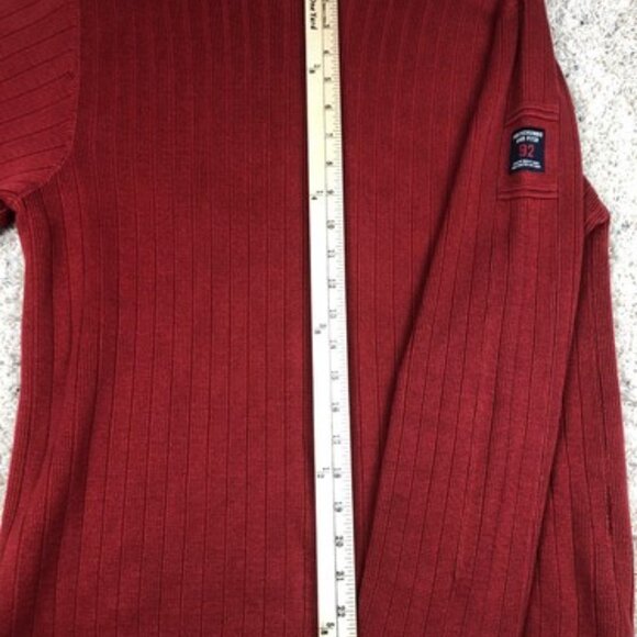 Abercrombie And Fitch Medium Red Long Sleeve Sweater Cotton Heavyweight A92 - Picture 5 of 9